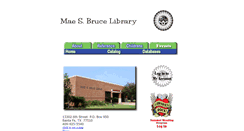 Desktop Screenshot of maebrucelibrary.org